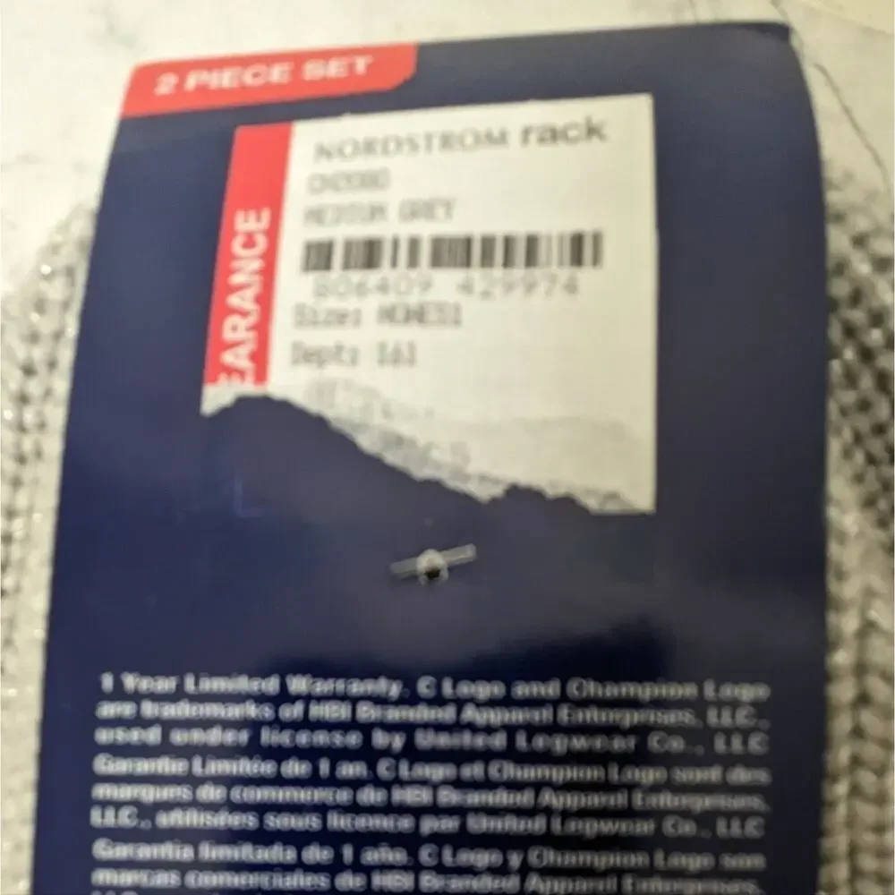 Champion gray hat beanie and glove set New One Size